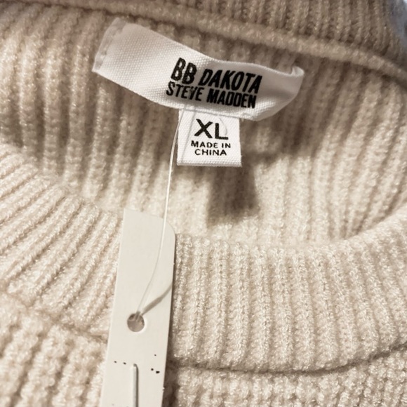 BBDAKOTA Evereve Cream Booked & Busy Sweater Dress by STEVE MADDEN Size XLarge - Picture 7 of 9